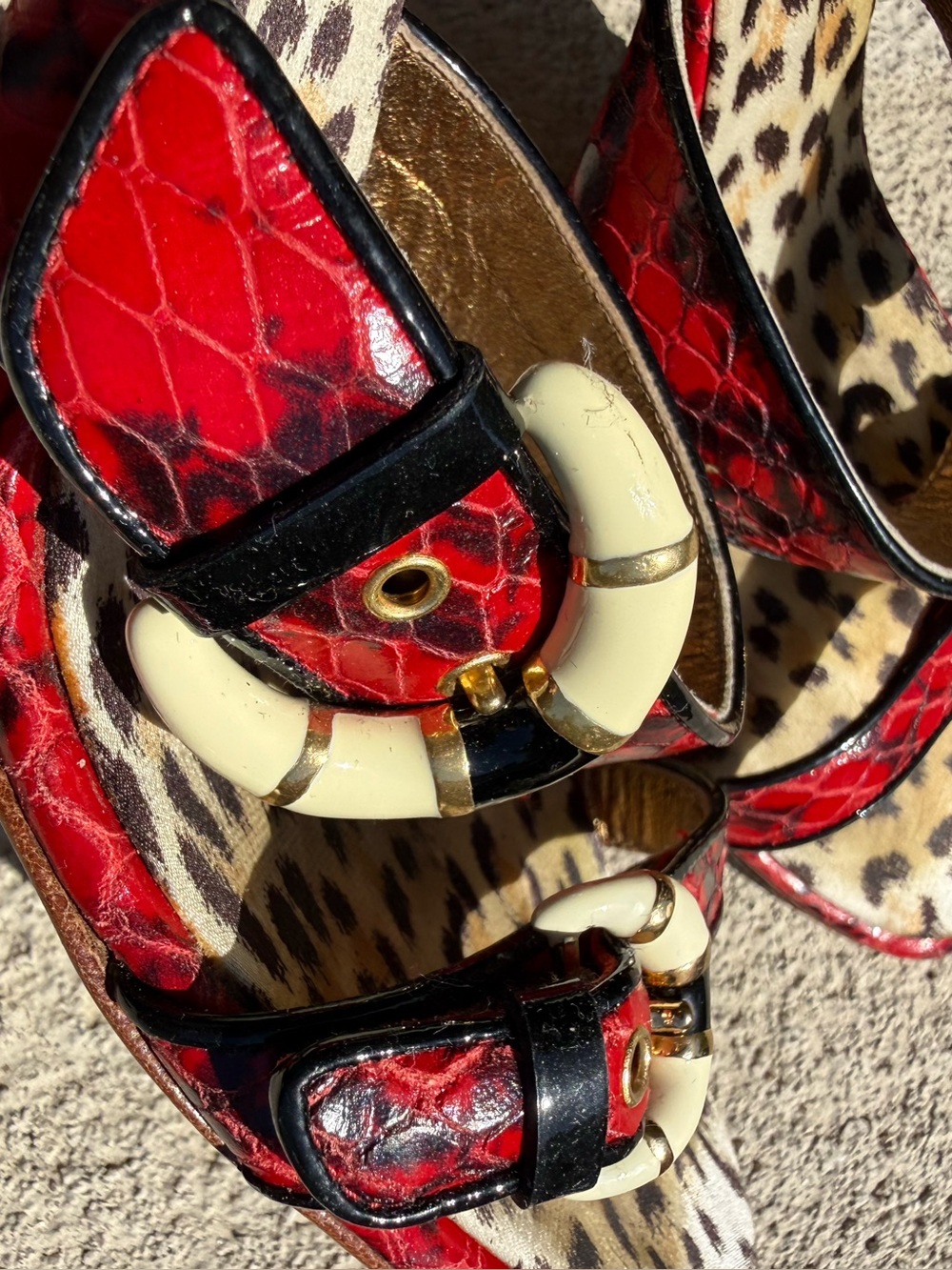 Roberto Cavalli vintage snakeskin mules - Picture 8 of 9
